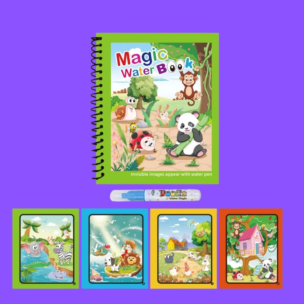 COLORIAGE MAGIQUE| Peinture Magique™ à l'eau reutilisable-Jeu Calme & autonome 2-8ans