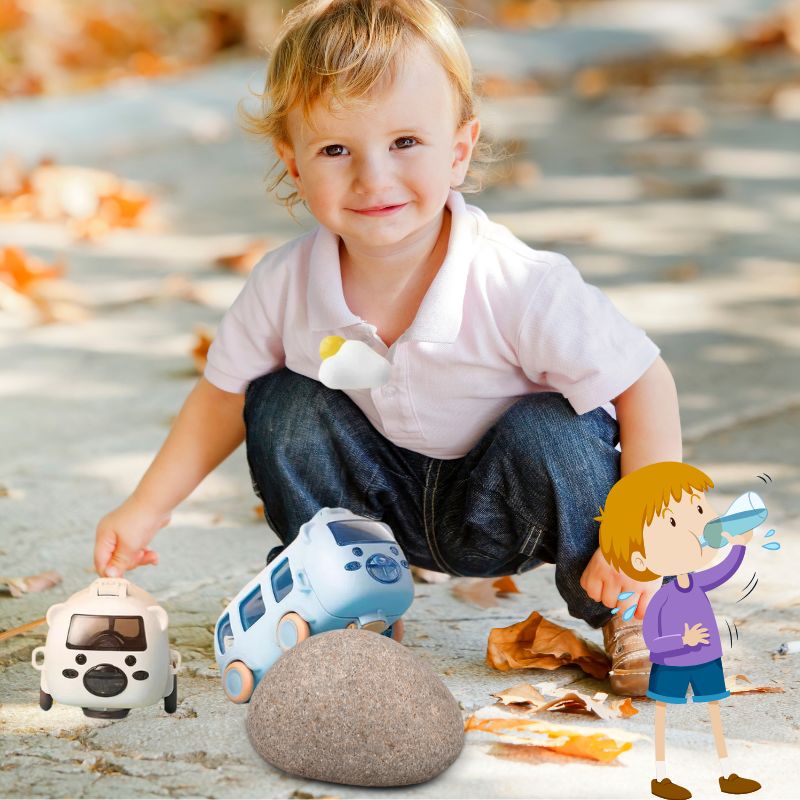 GOURDE-enfant-voiture-jouet-paille-silicone-500ml-