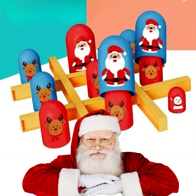 voici la version du Père Noël du jeu de stratgie, Tic Tac Toe le Gobblet Gobblers ou en français le Gobe Gobelets 4+ans, pour adulte aussi
