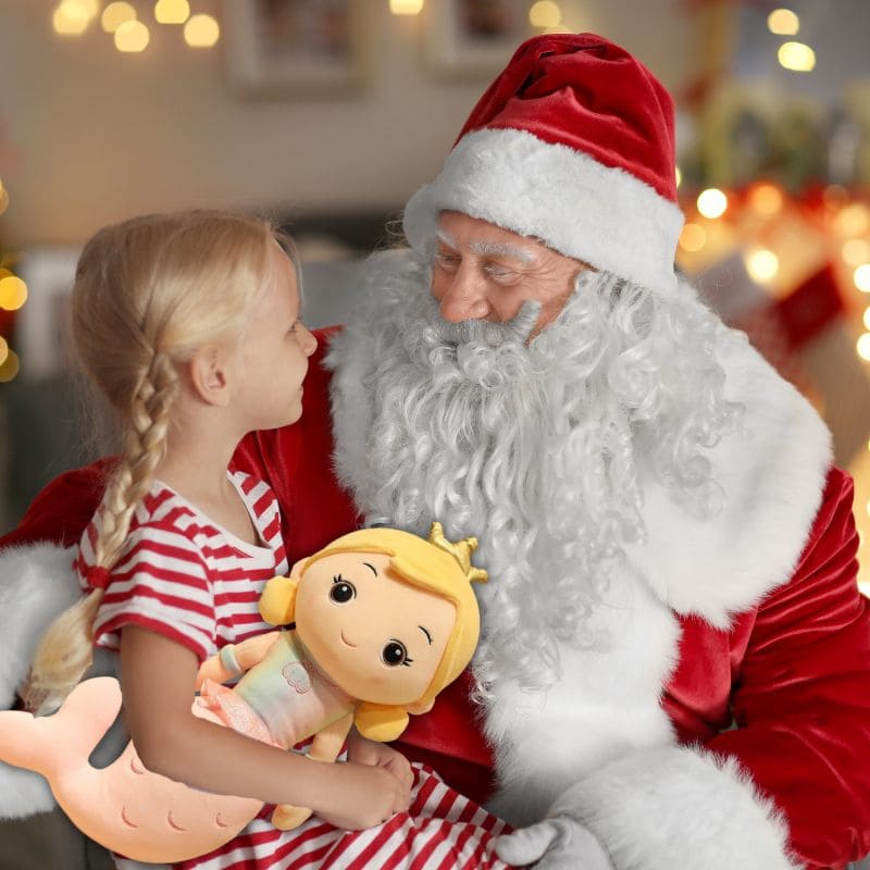 poupée pour fille cadeau de Noel pour fille une peluche, un doudou, une poupée coussin moelleuse pour le confort de votre enfant