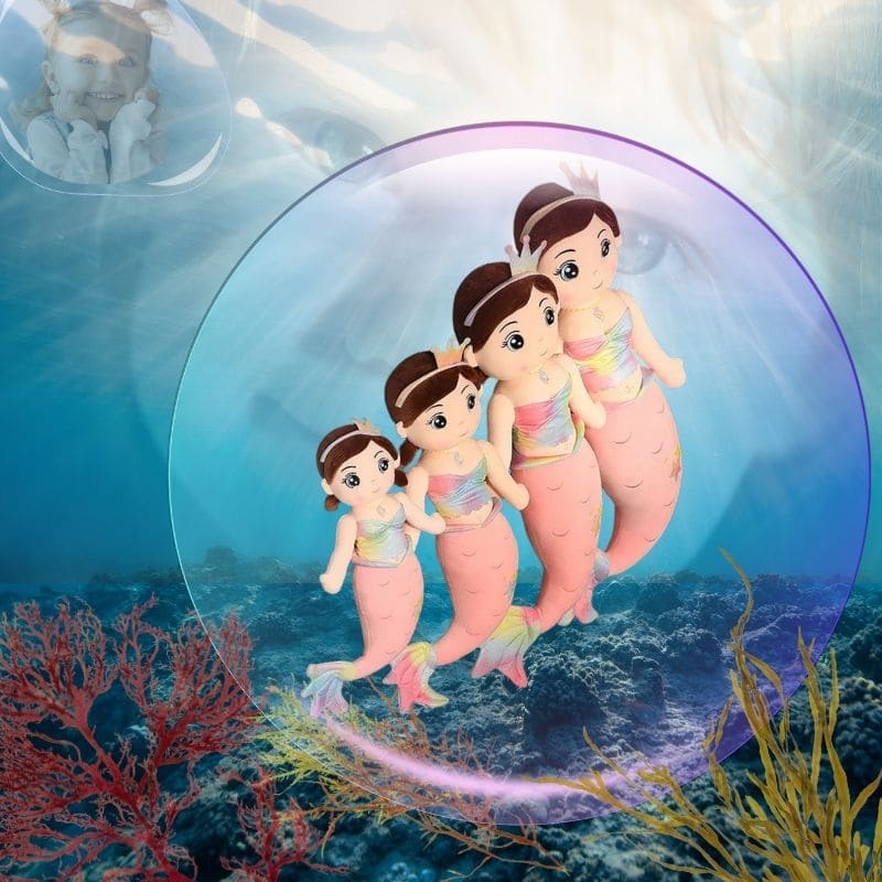 poupée pour fillette en forme de sirène plusieurs taille disponible toujours le même confort et l'imaginaire