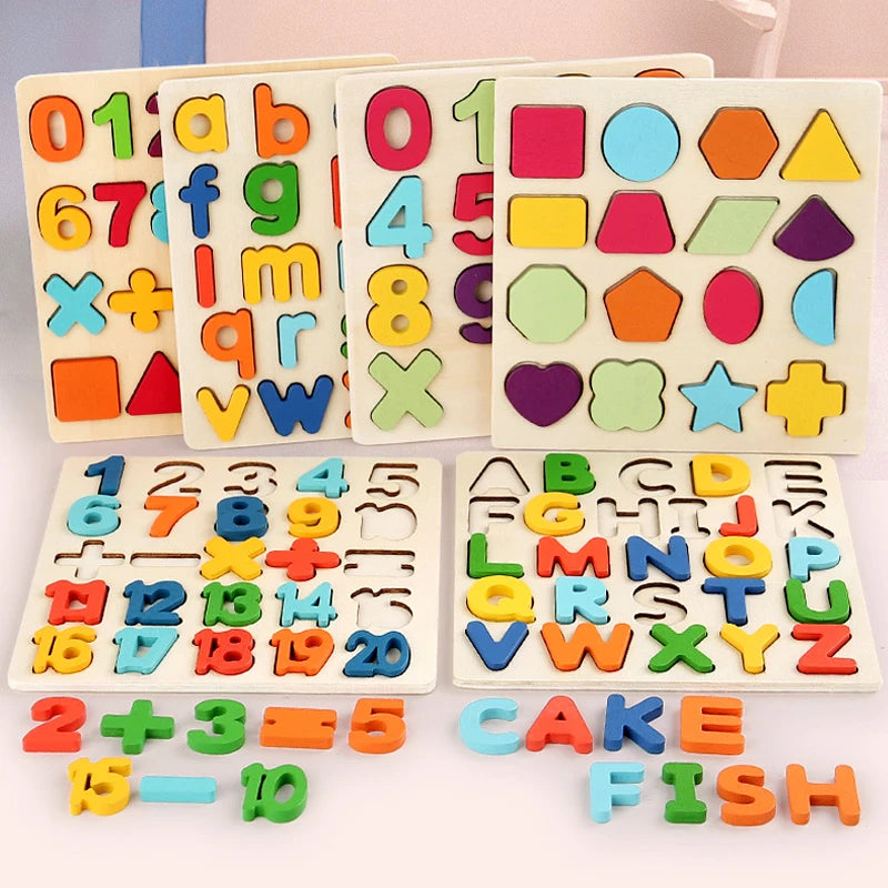 Puzzle-en-bois-l-alphabet-lettres-minuscules-Majuscules-chiffres-et-formes-géometrique-enfant-prescolaire