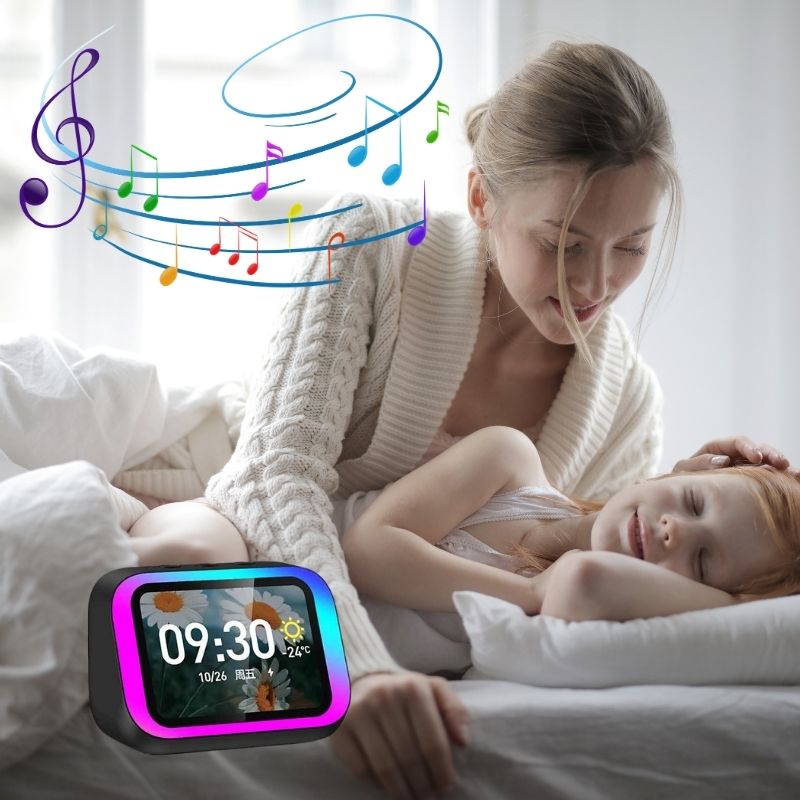 Reveil-matin-connecté-veilleuse-musicale-météo-date-heure-enfant_10