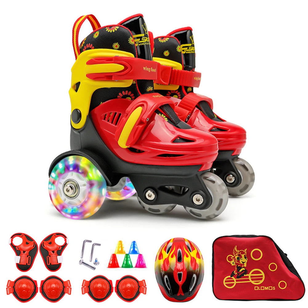 Roller-Enfant-skate-d-apprentissage-ajustable-sécuritaire