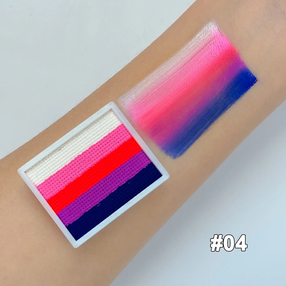 Maquillage HALLOWEEN ''Bloc-arc-en-ciel™''| Peinture pour le visage et le corps