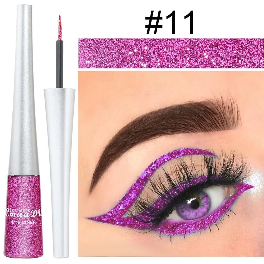 MAQUILLAGE HALLOWEEN: Eyeliner liquide poudre gel brillante💄🎃🤡