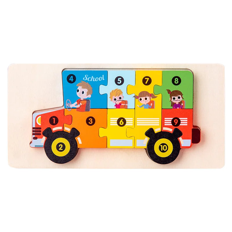 Puzzle 4 ans ''1-2-3-GO!'' Collection éducation précoce🧩