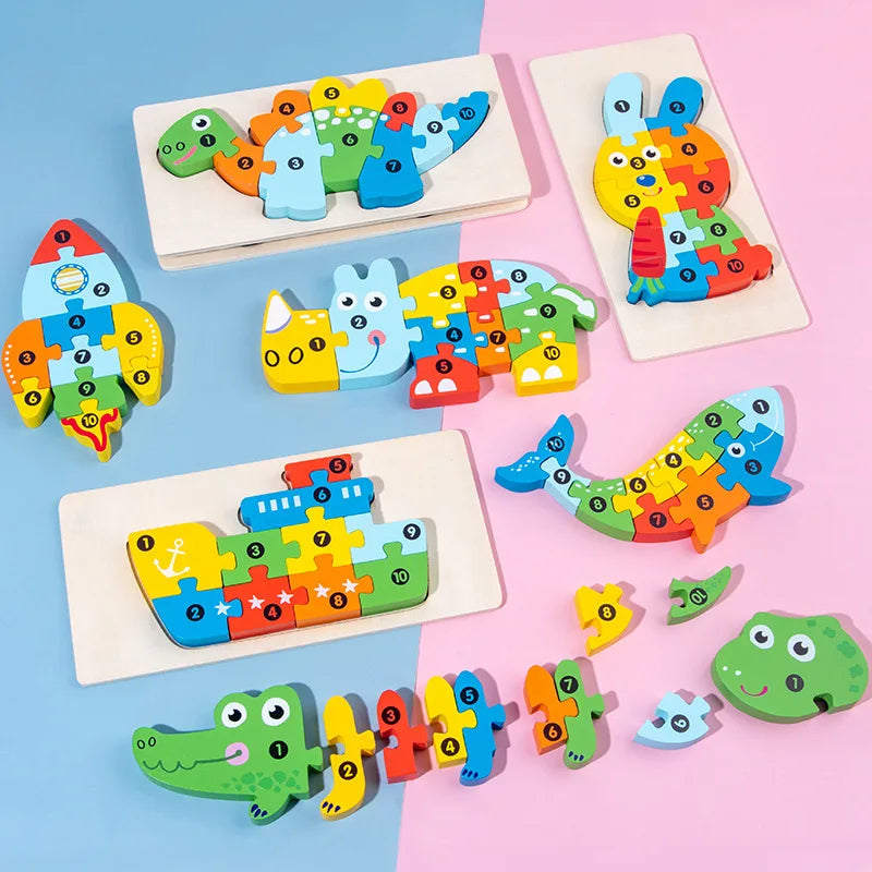 Puzzle 4 ans ''1-2-3-GO!'' Collection éducation précoce🧩
