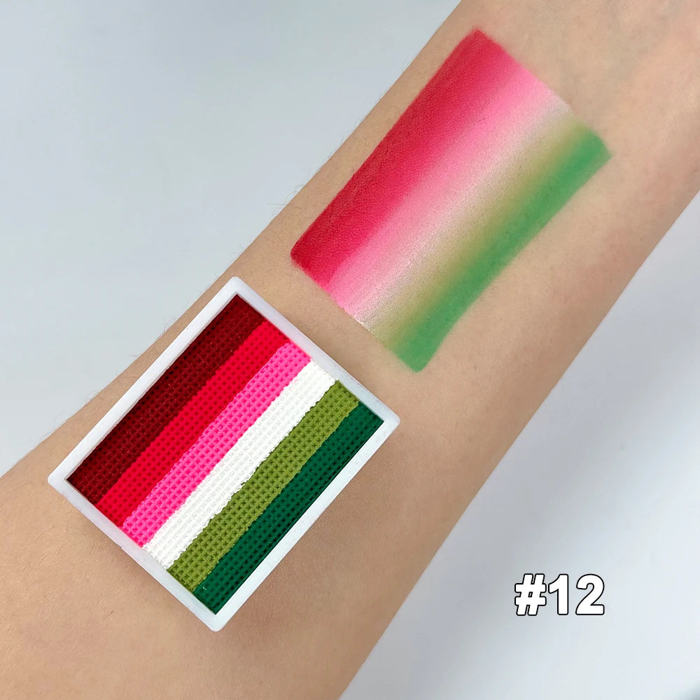 Maquillage HALLOWEEN ''Bloc-arc-en-ciel™''| Peinture pour le visage et le corps