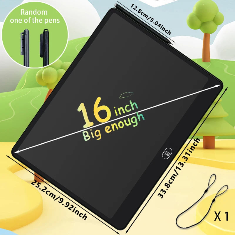 TABLETTE D'ÉCRITURE | Ardoise Magique LCD Griffonneuse™ Ecologique #11-13-16