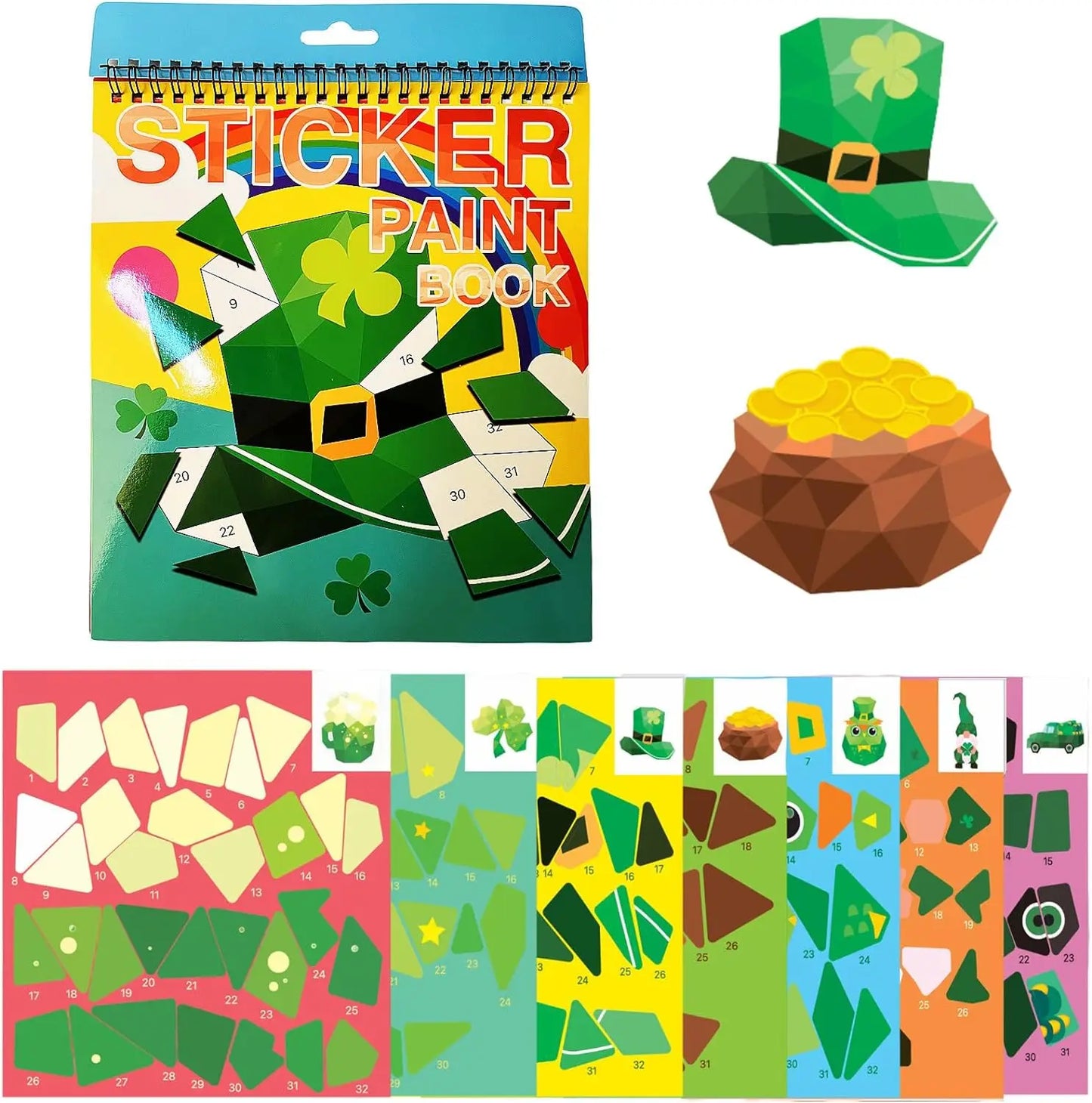 COLORIAGE MAGIQUE MATERNELLE| stickers numérotés`-Stickers-Puzzle 3-7ans