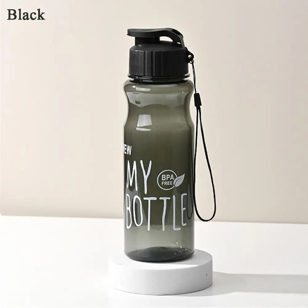 Bouteille d'eau multicolore en plastique de grande capacité