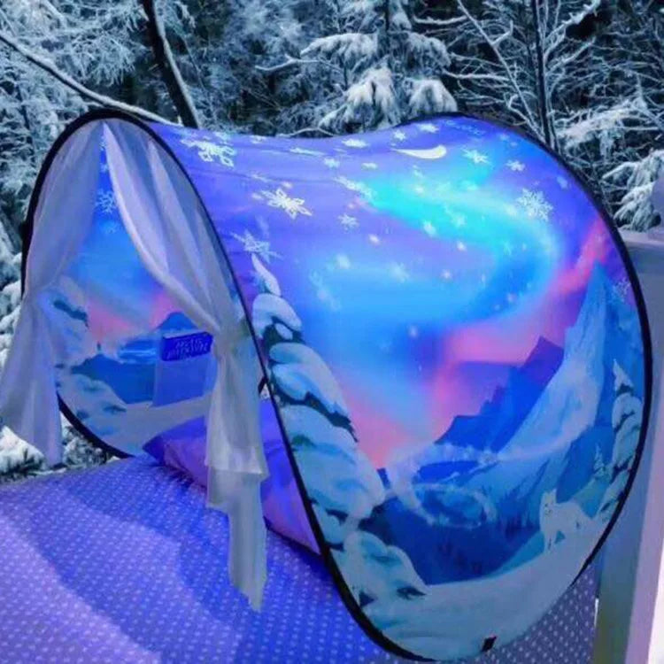 TENTE DE LIT |Tente de rêve pour lit d'enfant 4 designs riches🏕️