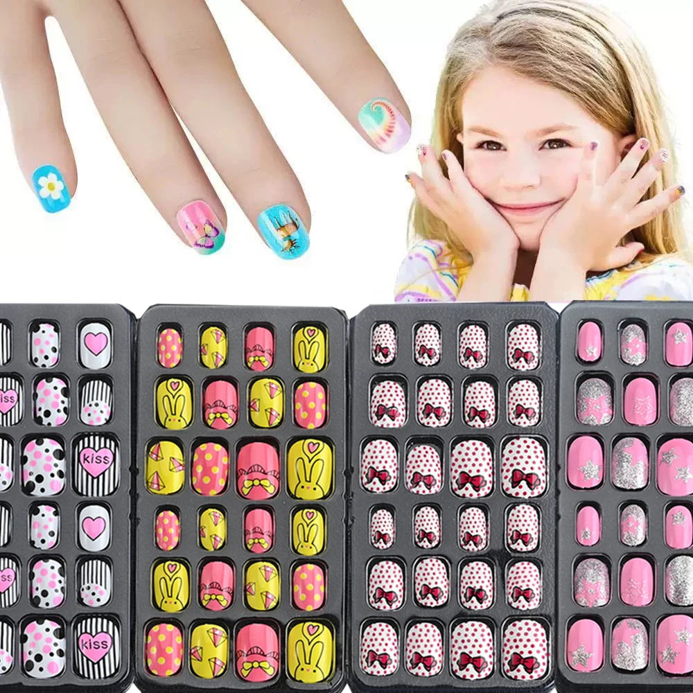 Faux Ongles Pour Manicure d'enfant, accessoire de beauté pour le jeu libre créatif