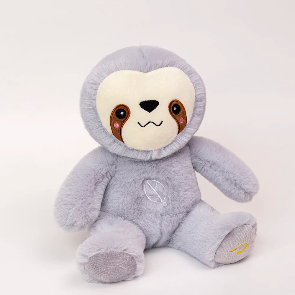 Kawaii Soothing Sloth Plush Doll Breathing Bear Toy Kids Soothing Music Baby Sleeping Companion Sound and Light Doll Toy