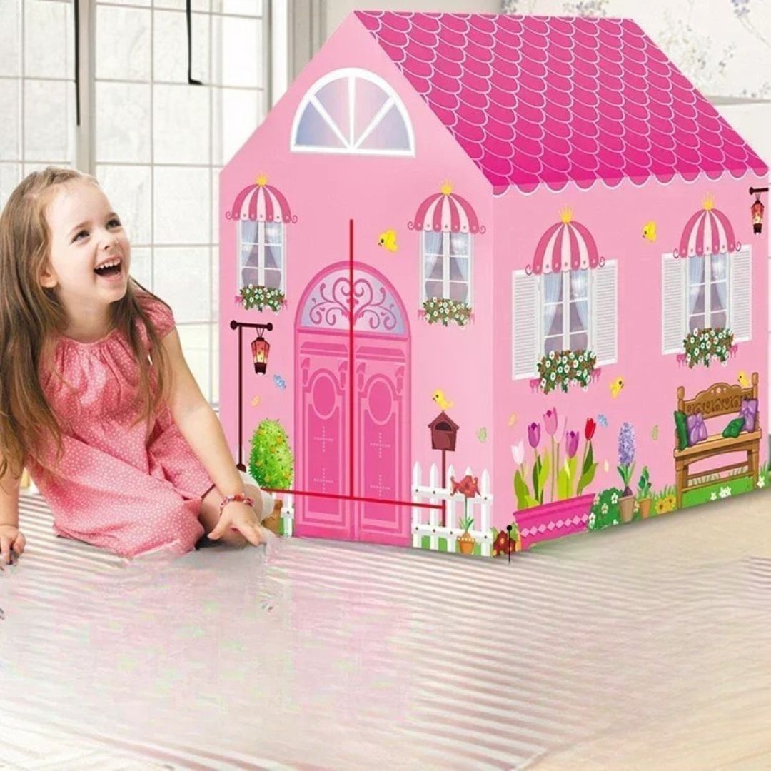 Tente-enfant-cabane-maisonnette-rose-maison-du-maire-hôtel-de-ville