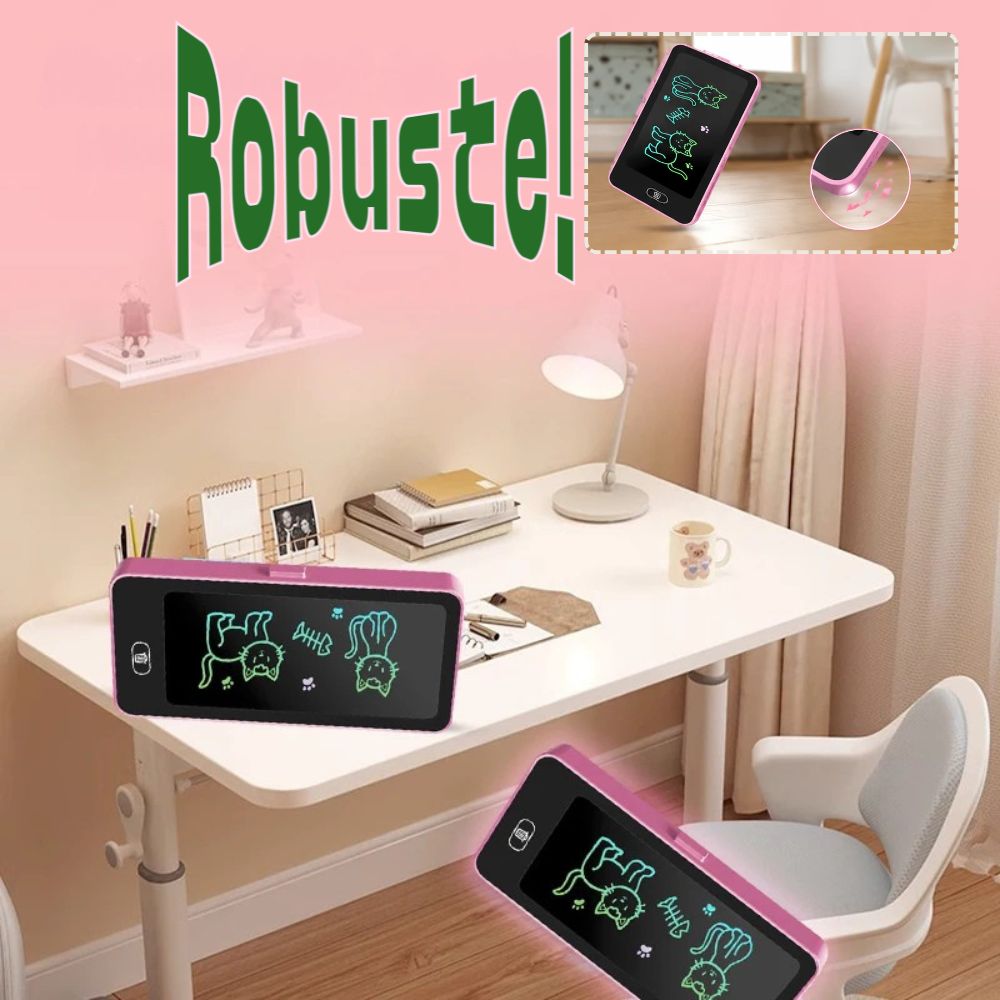 trousse scolaire avec tablette dessin LCD robuste