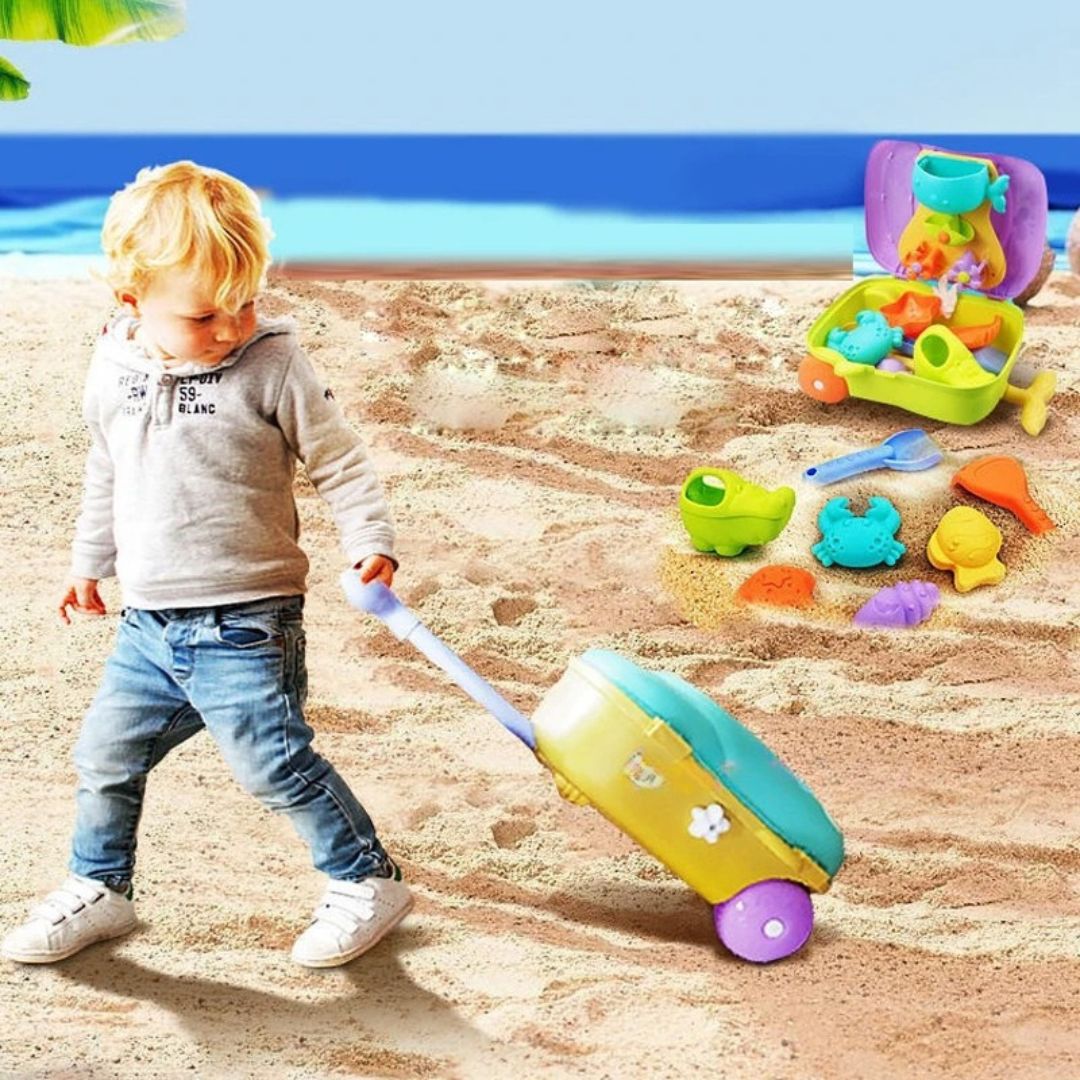 BAC A SABLE/ Jeux de plage : Jouet de sable Ma VALISETTE🏖️ - JEUX - FOCUS