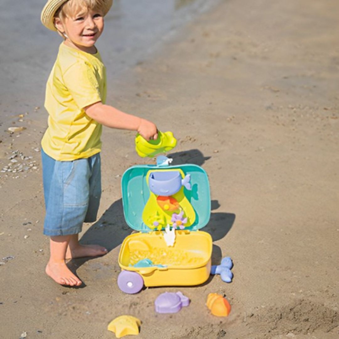 BAC A SABLE/ Jeux de plage : Jouet de sable Ma VALISETTE🏖️ - JEUX - FOCUS