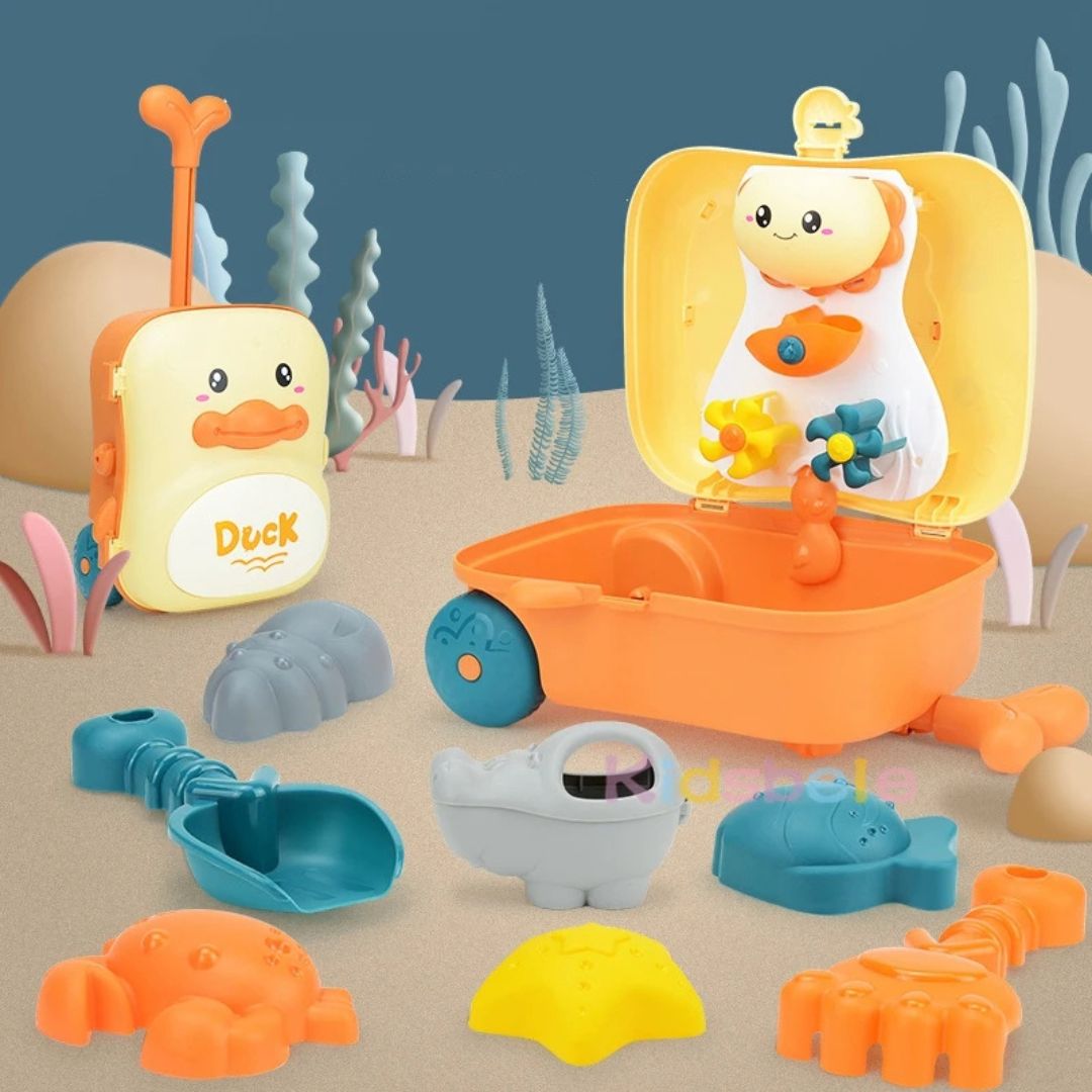 BAC A SABLE/ Jeux de plage : Jouet de sable Ma VALISETTE🏖️ - JEUX - FOCUS