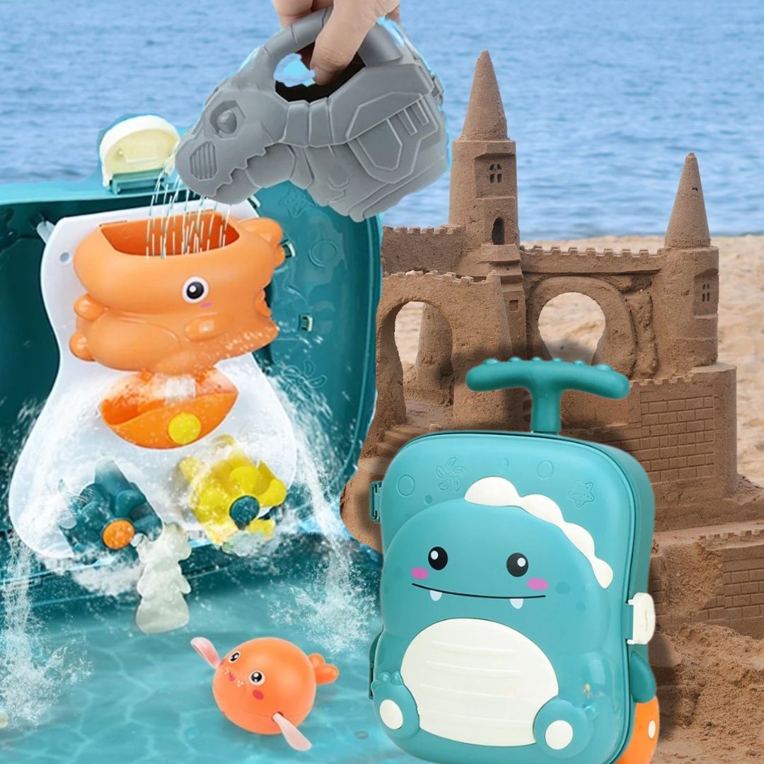 BAC A SABLE/ Jeux de plage : Jouet de sable Ma VALISETTE🏖️ - JEUX - FOCUS