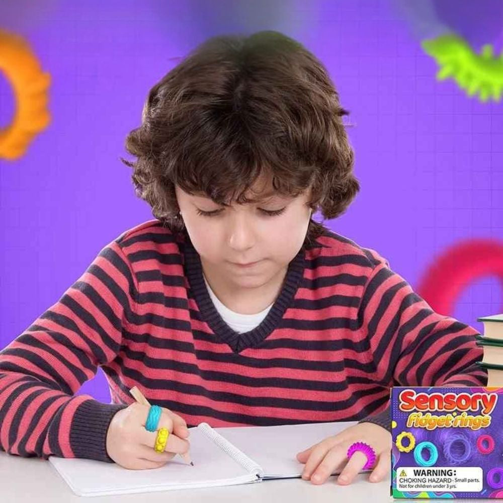 bague anti stress pour enfant qui bouge beaucoup et a besoin de se recentrer régulièrement.