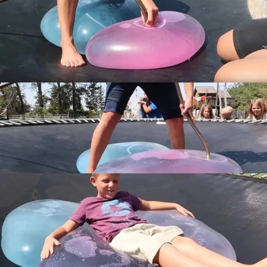ballon gonflable géant pour sauter sur le trampolin avec toi ajoute des défis à ton jeu favori