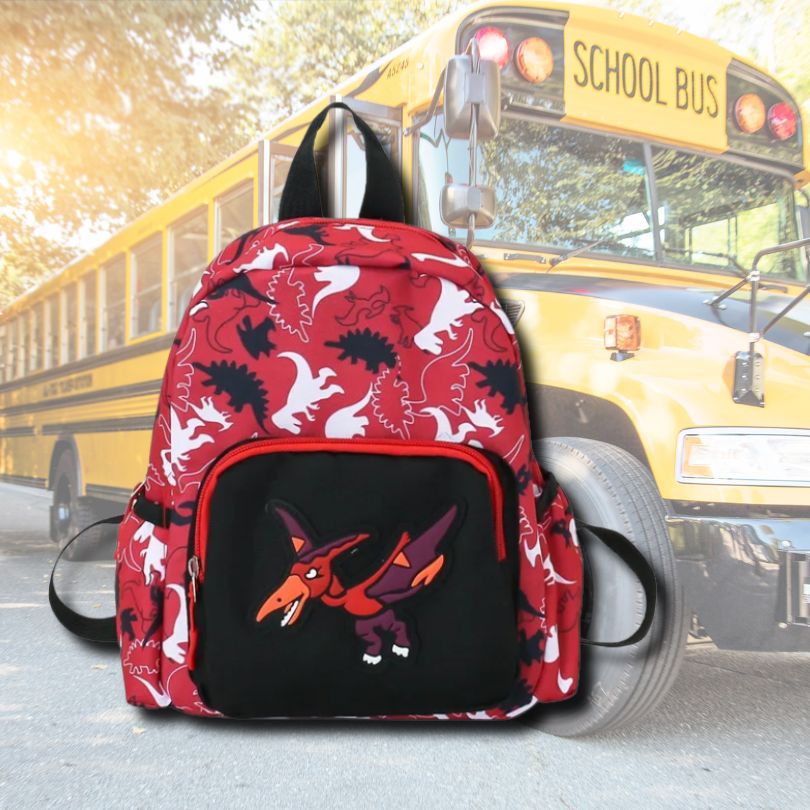 cartable-maternelle-dinosaure-vélociraptor-sac-à-dos-de-maternelle-de-3-a-6-ans-rouge-