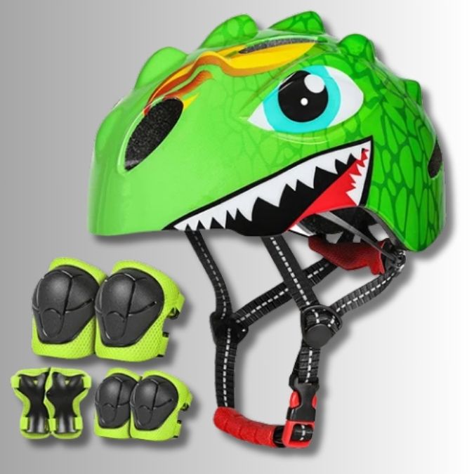 casque-velo-dinosaure-ludique-vert-complet