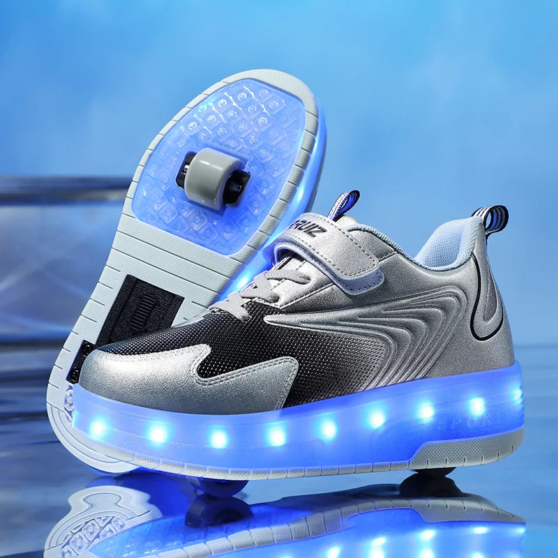 chaussures-à-roulettes-gris-lacé-tient-bien-le-pied