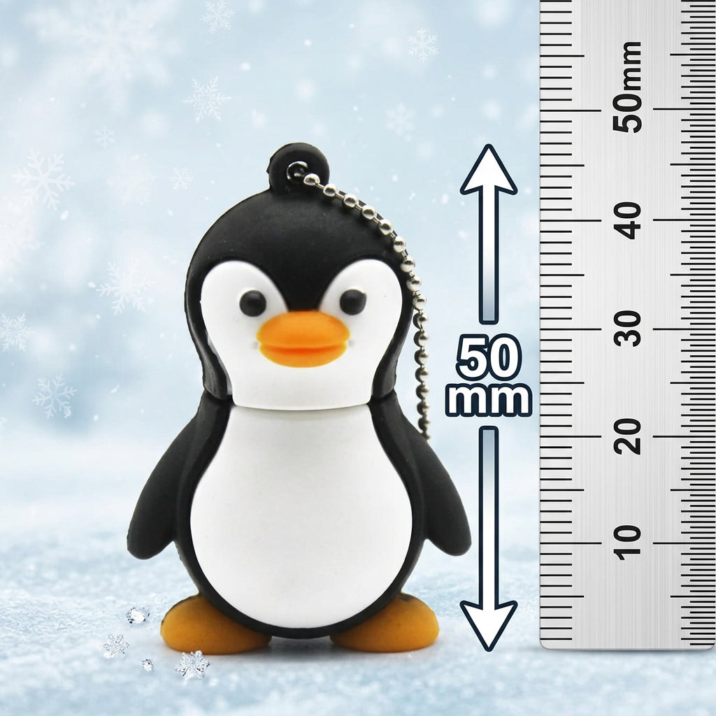 clé USB FUNKES™ en forme de pingouin page de dimension hauteur de 50mm