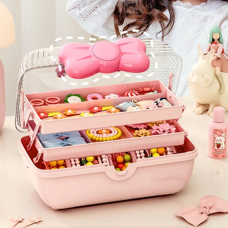 Coffre de Rangement "Girly" pour petits Accessoires📎🧰 - JEUX - FOCUS