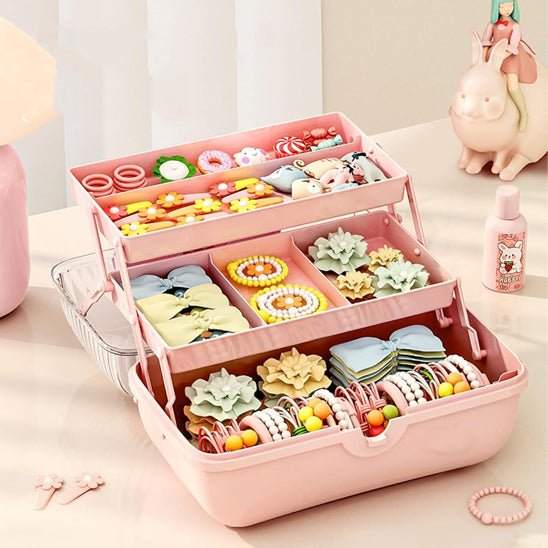 Coffre de Rangement "Girly" pour petits Accessoires📎🧰 - JEUX - FOCUS