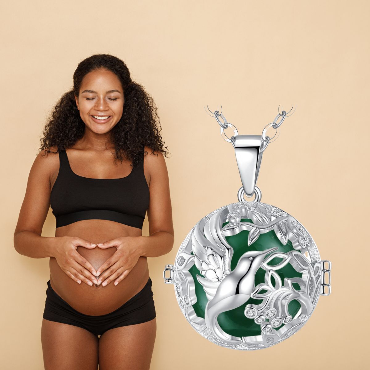 Collier de grossesse couleur de naissance |COLOMBE ARGENTÉE🕊️ - JEUX - FOCUS