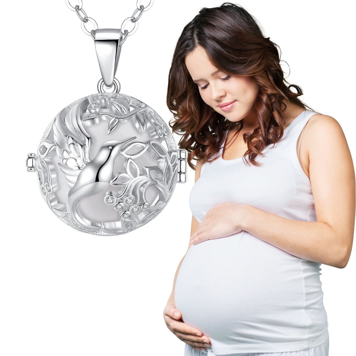 Collier de grossesse couleur de naissance |COLOMBE ARGENTÉE🕊️ - JEUX - FOCUS