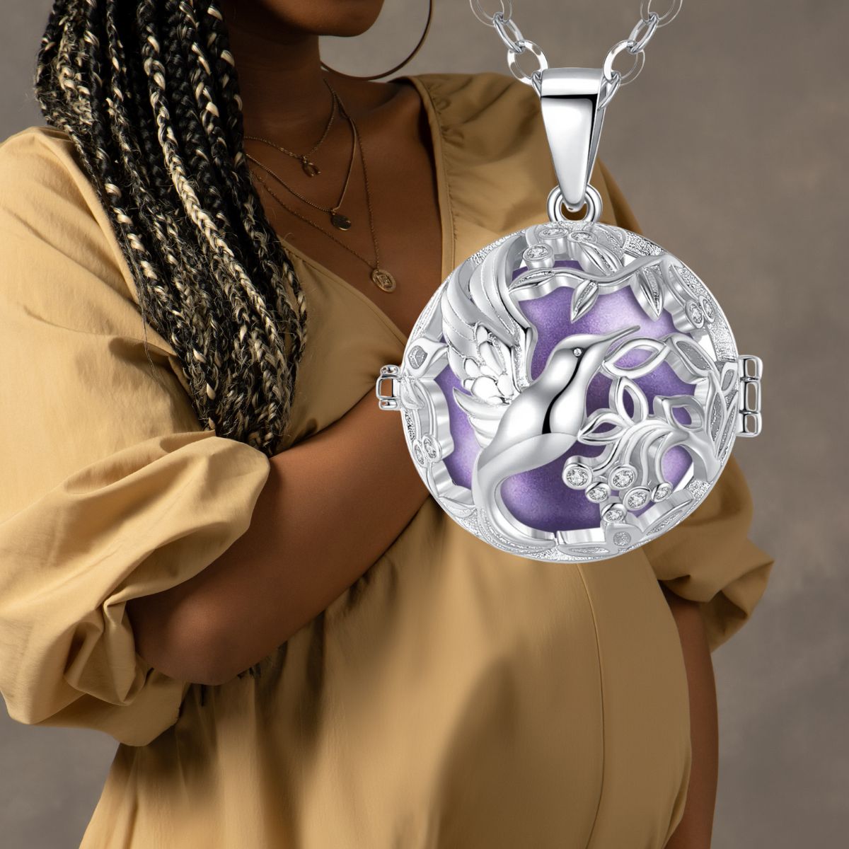 Collier de grossesse couleur de naissance |COLOMBE ARGENTÉE🕊️ - JEUX - FOCUS