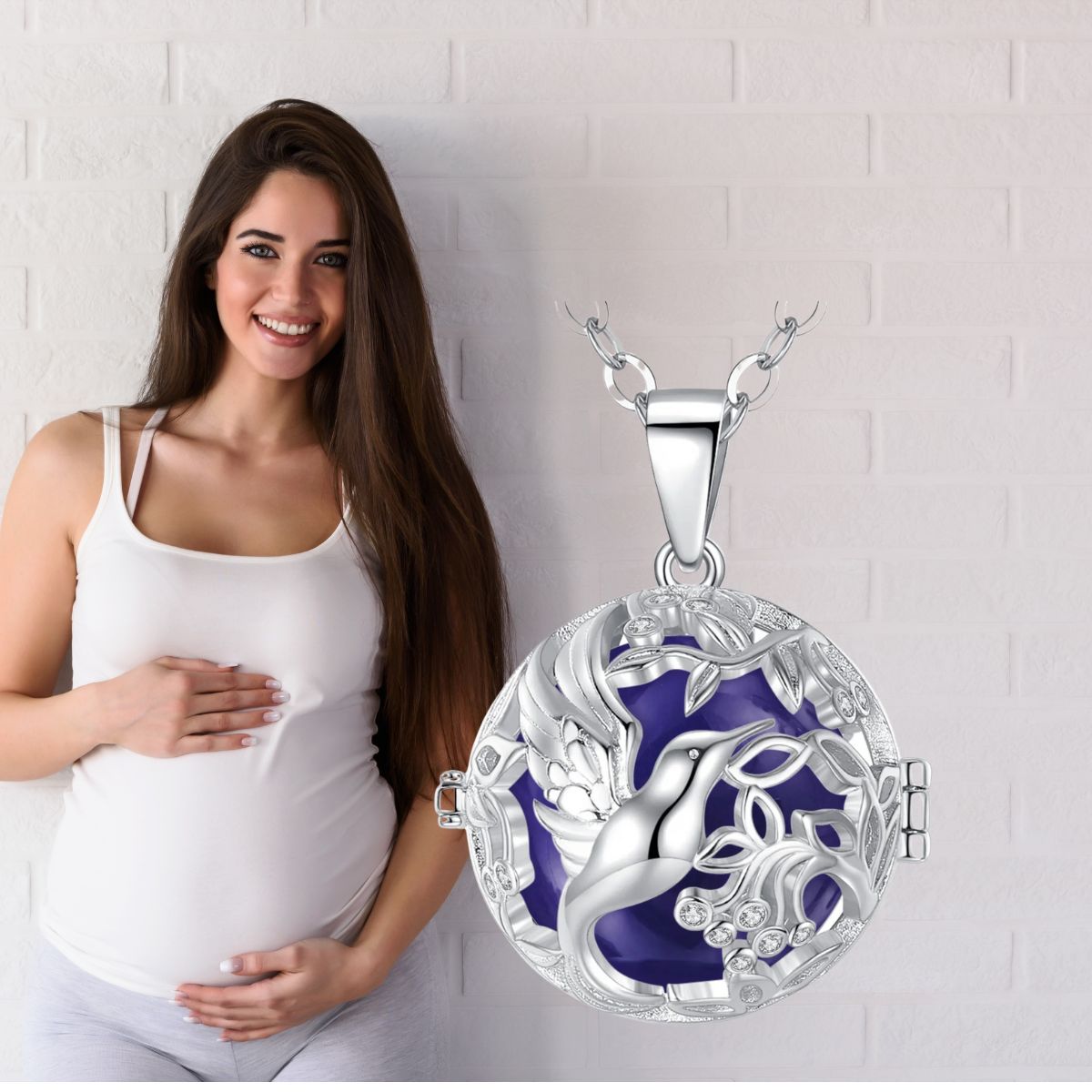 Collier de grossesse couleur de naissance |COLOMBE ARGENTÉE🕊️ - JEUX - FOCUS
