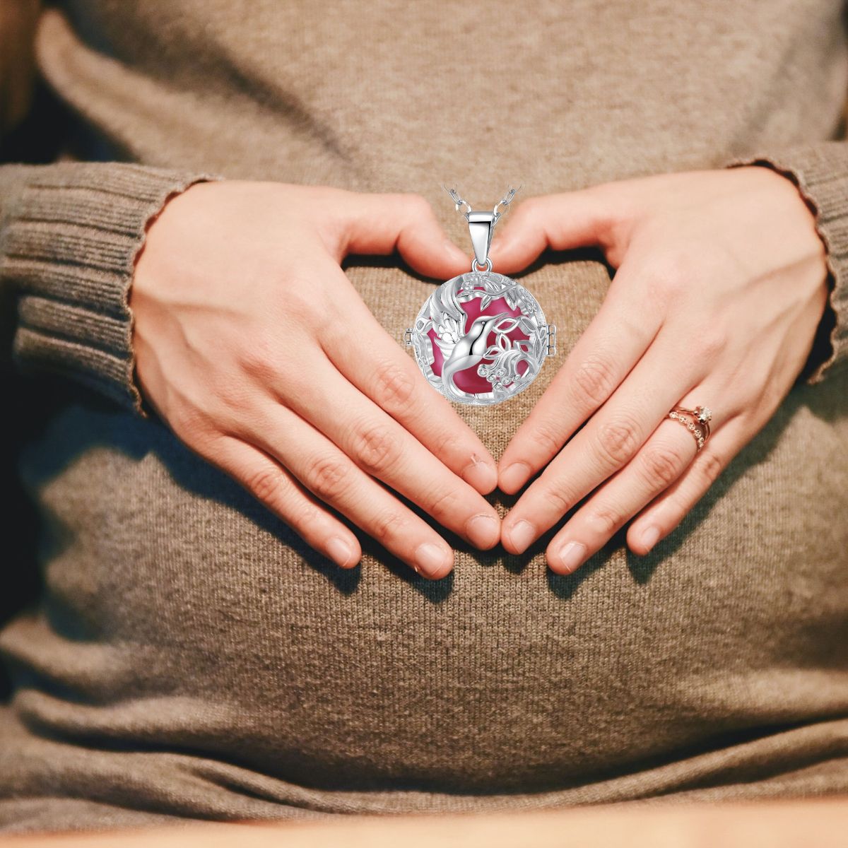 Collier de grossesse couleur de naissance |COLOMBE ARGENTÉE🕊️ - JEUX - FOCUS