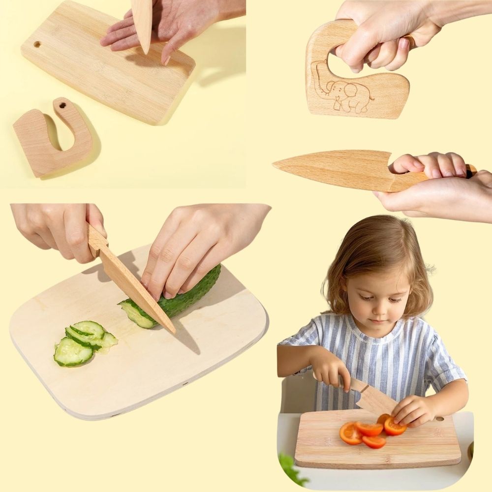ensemble b des couteau enfant en bois pour sécurité sans compromis sur l efficacité