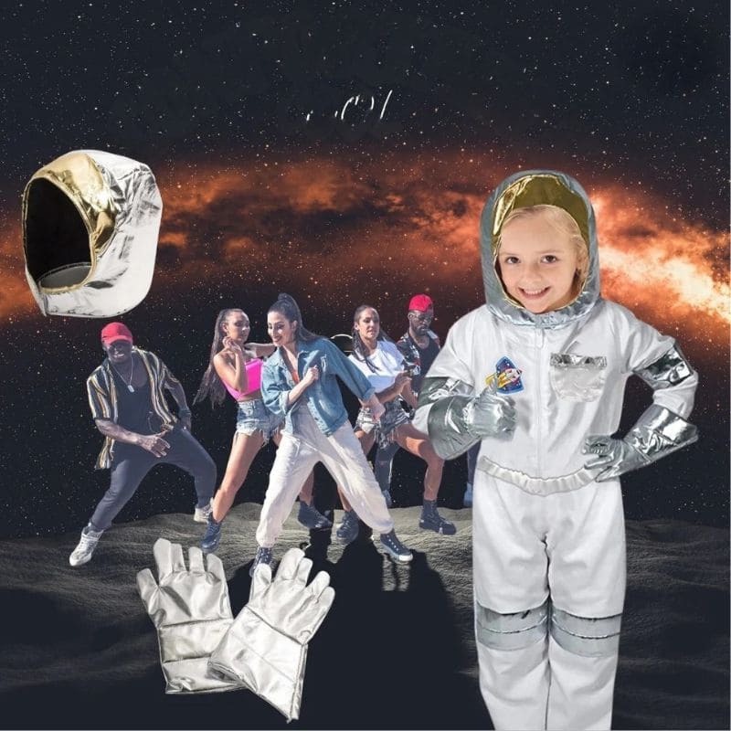 Déguisement enfant confortable et ample en tissu extensible, parfait pour les spectacles de danse et d'acrobatie,