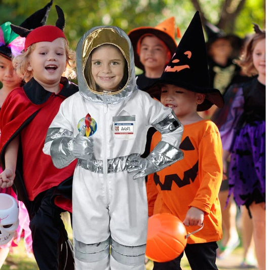 une deguisement enfant Halloween parfait pour toute la famille enfiler un costume halloween astronaute brillant et illuminez la fête!