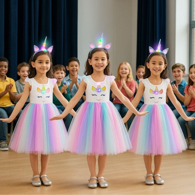 déguisement princesse spectacle enfant qui capte l'attention et illumine la place à coup sûr. Meilleure choix pour petite fille