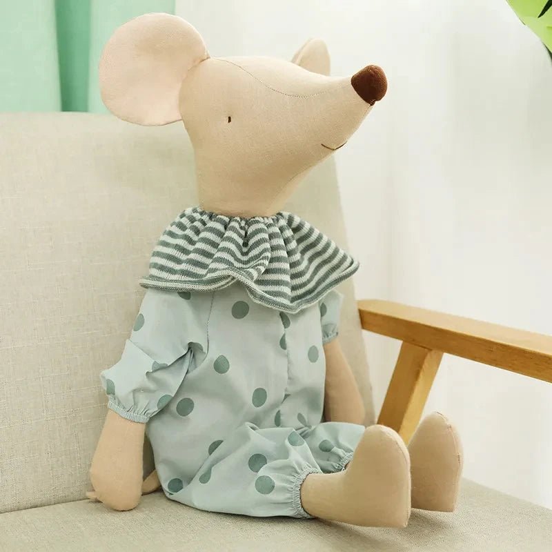 doudou-bebe-monsieur-souris-vêtement-vert