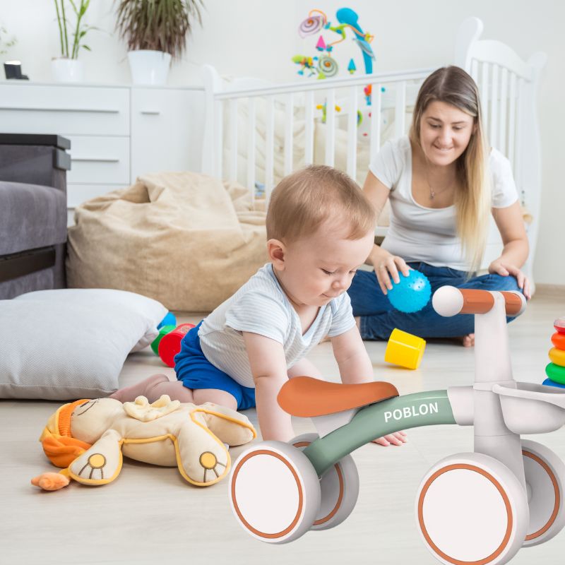 Draisienne Vélo pour Enfant à partir de 1 an, Jouet avec 4 Roues pour Vélo bébé
