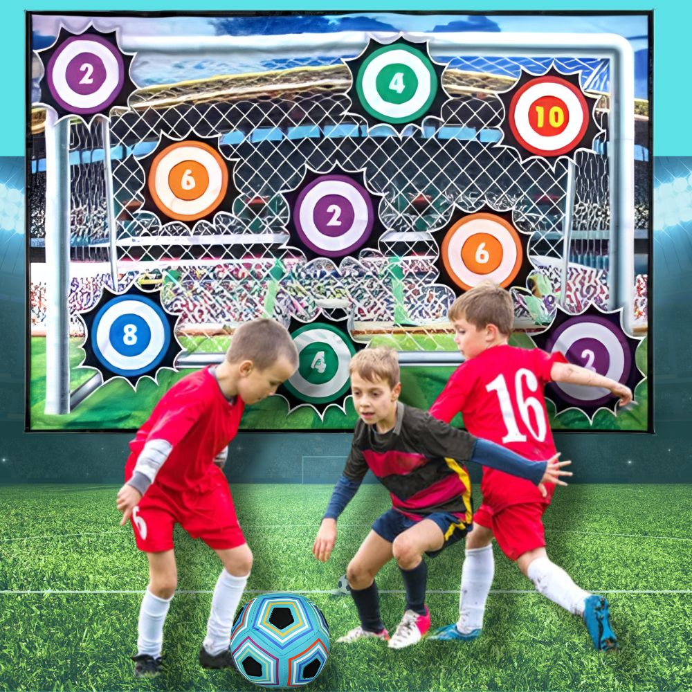 Jeu d'Adresse Football | Tapis de Tir Enfant – Intérieur & Extérieur