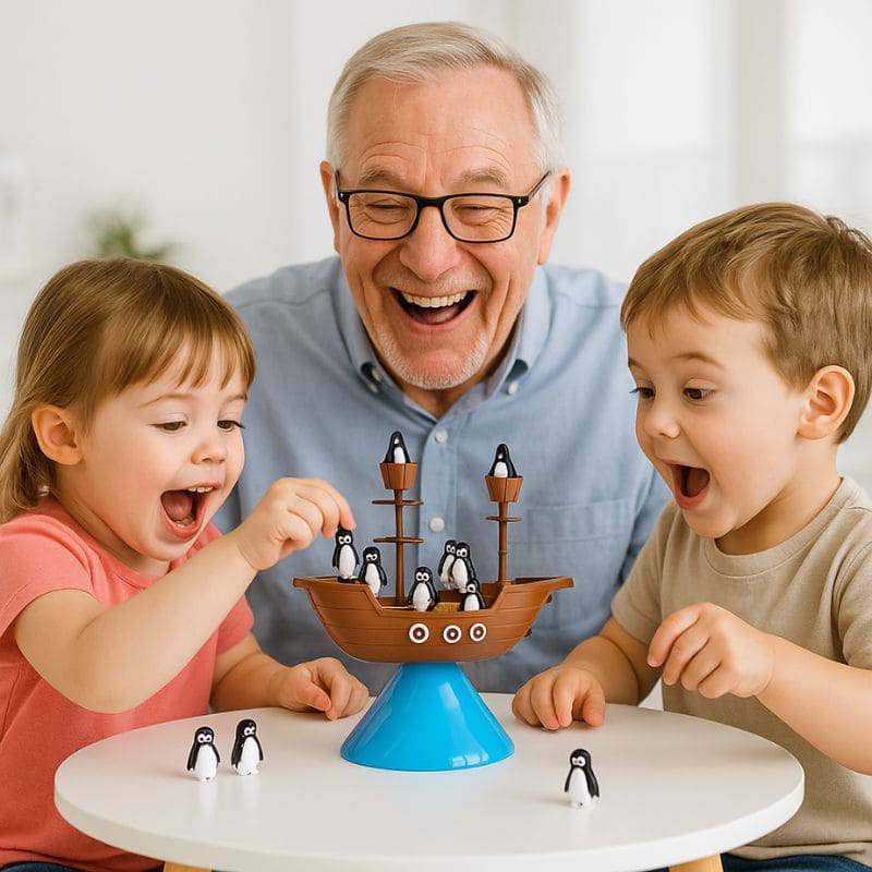 grand-papa a acheté le meilleur jeu de société 3 ans au monde tout le monde rigole