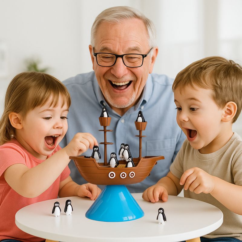 grand-papa a acheté le meilleur jeu de société 3 ans au monde tout le monde rigole