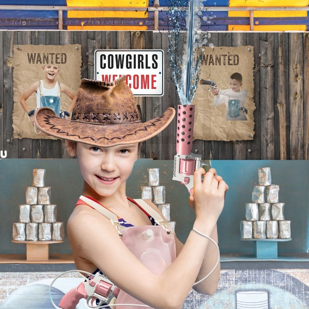 JEUX D'EAU| Pistolet à Eau électrique /COW GIRL et COWBOY🤠💦 - JEUX - FOCUS