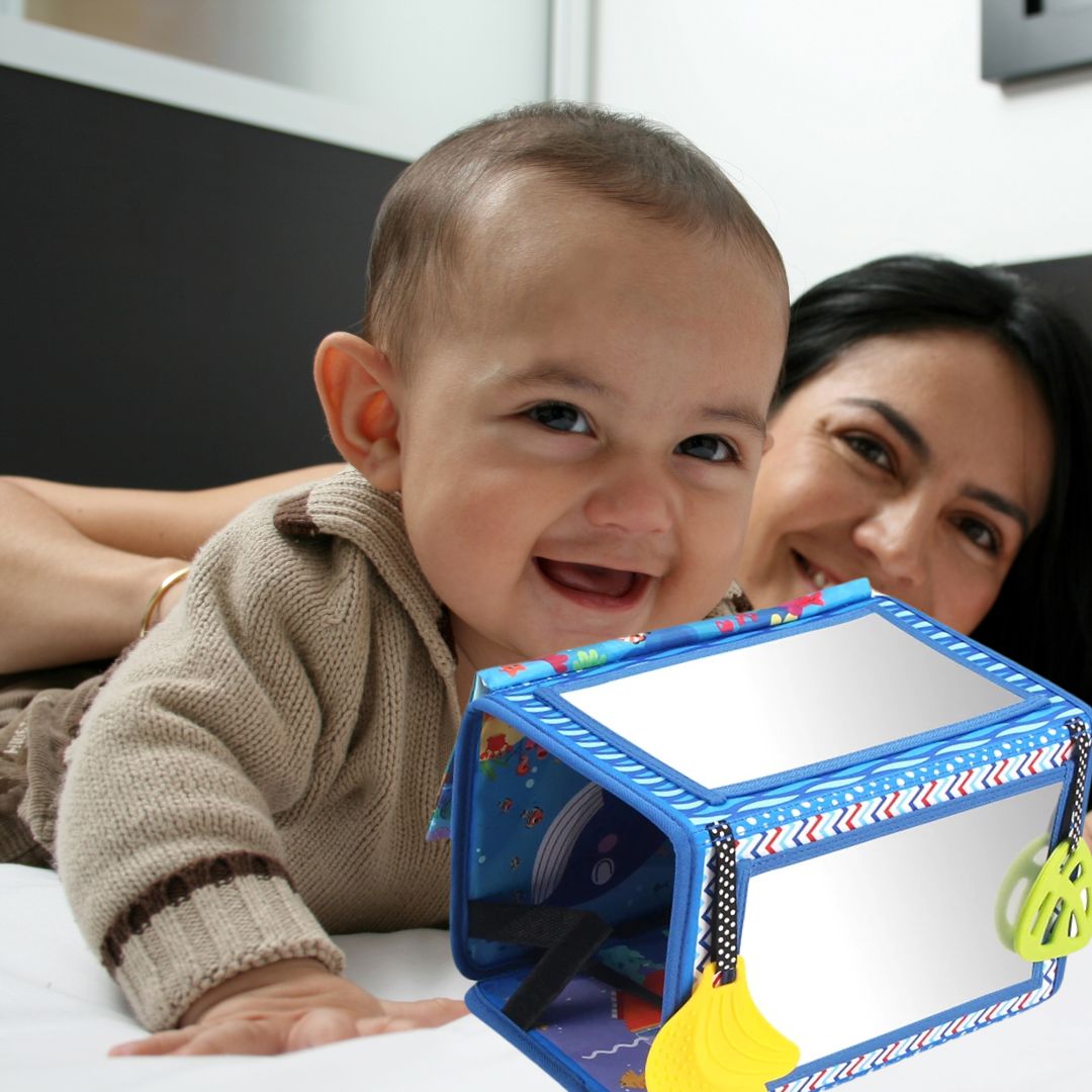 JOUET BÉBÉ 6MOIS et+| Livre en tissu, Miroir de sol pour bébé pour bébé🪞👶 - JEUX - FOCUS