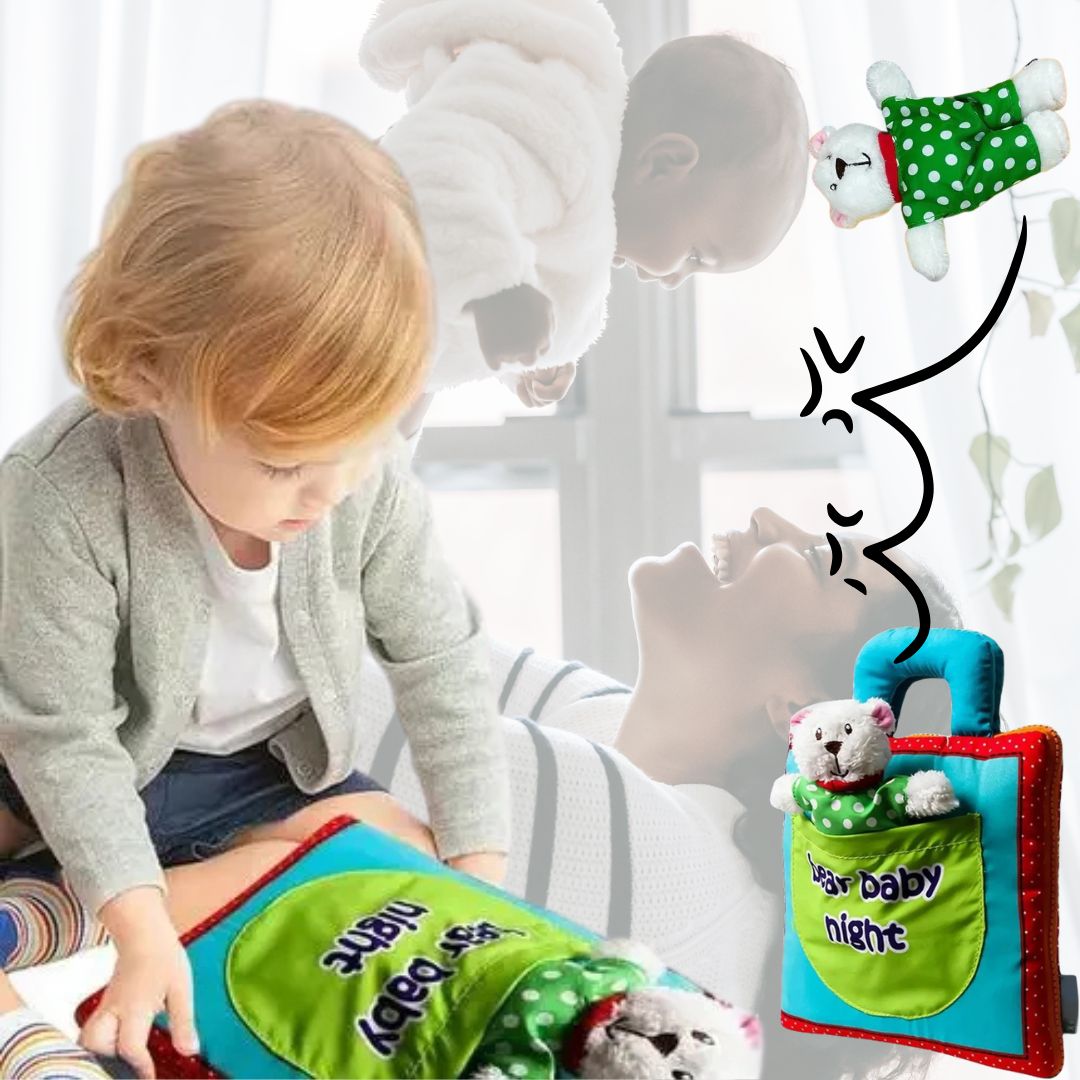 LIVRE POUR BÉBÉ ,JOUET BEBE| PETIT OURSON MIGNON🧸 0 - 5ans - JEUX - FOCUS
